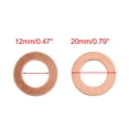 thumbnail image 3 of Unique Bargains 12mm Inner Dia Copper Crush Washers Flat Car Sealing Gaskets Plate Rings 10pcs, 3 of 3