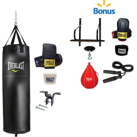 Everlast 70-lb. Heavy Bag Kit and 6-Piece Speed Bag Kit Value Bundle - 0