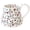 White, variant on Large ceramic coffee mug, cute floral pattern, handcrafted large handle, 20 ounces, girly pink floral teacup, perfect for Mother's Day gift, novel irregular oversized Christmas mug.