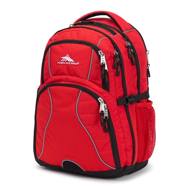 Mochila High Sierra Swerve carmesí/negra para portátil de 17 pulgadas