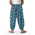 thumbnail image 4 of DISNIMO Blue Axolotl Bloomer Harem Pants for Girls Harem Bloomers for Kids Harem Pants Girls Soft Harem Bloomers Summer Fall Long Pants for Kids Girls Baggy Pants Size 3-7 Sweatpant, 4 of 7