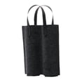 thumbnail image 3 of Bolsa de vino de fieltro con doble compartimento, portátil, para guardar botellas, ideal para bodas. Negro, 3 of 9