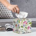 thumbnail image 6 of Sikiie Rabbit And Butterfly Leather Tissue Box Cover Square, tissue box holder, Tissue Box with Bottom Belt-5.2”x5.2”x5.2”, 6 of 7
