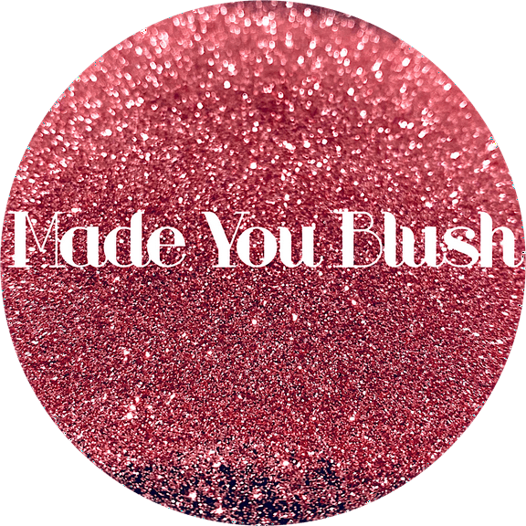 Glitter Heart Co. Glitter - High Quality Polyester Glitter - Metallic Rose Pink - Made You Blush - 2 oz Bottle