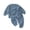 Light Blue, variant on Kids Fleece 2 Piece Outfit Baby Girls Boys Winter Warm Fuzzy Clothing Sets Furry Plaid Bunny Pullover Top Pants Set Blue for Size 2-3 Years