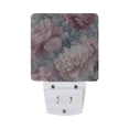 thumbnail image 2 of Pink Large Flowers with Gray Flowers LED Night Light Sensor Lamp Plug-in Adjustable Brightness 2 Pack, 2 of 7