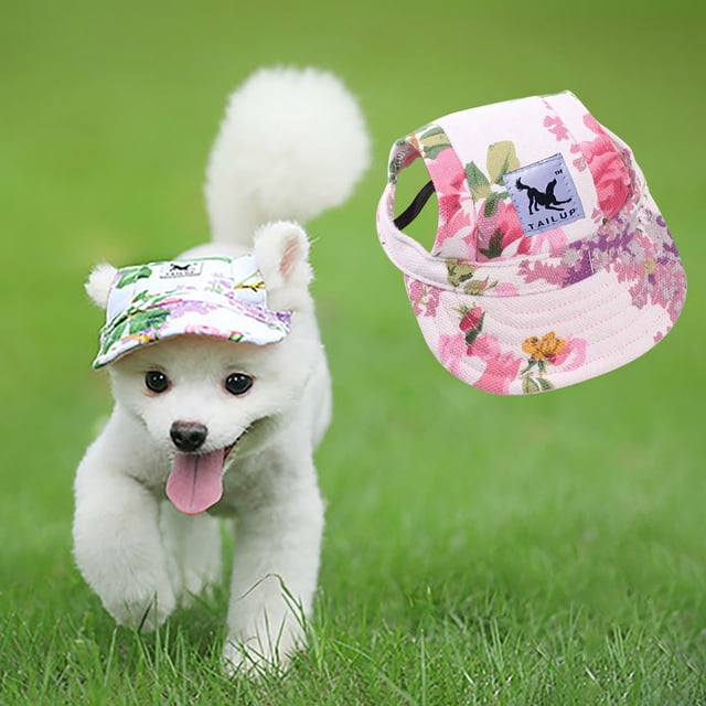 TopLLC Chapeau de Baseball en Toile d'Été pour Petit Animal de Compagnie Chiot Extérieur