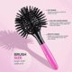 thumbnail image 3 of 3D Bomb Curl Hair Brush, 360 Round Styling Hair Brush, Detangling Hairbrush Spherical Ball Brush, Round Hair Curling Curler and Wide Tooth Comb, 3 of 5