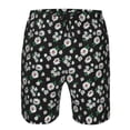 thumbnail image 4 of Kdxio Daisies Flowers Pattern Mens Casual Shorts - Drawstring Summer Beach Sports Shorts for Men, 4 of 9
