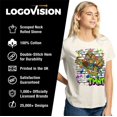 thumbnail image 4 of Tales Of The Teenage Mutant Ninja Turtles Poster Brick Wall Women's Graphic T-Shirt Rolled Sleeve Tee, 4 of 5