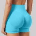 thumbnail image 2 of vigerkar Workout Impact Yoga Shorts for Women Scrunch Lifting Gym Seamless Booty Biker Shorts Sky Blue, XL, 2 of 5