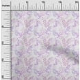 thumbnail image 2 of oneOone Polyester Spandex Medium Purple Fabric Watercolor Flower With Leaves Sewing Fabric By The Yard Printed Diy Clothing Sewing Supplies 56 Inch Wide, 2 of 4