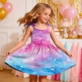 thumbnail image 2 of Auroural Girls Dresses Size 7-8 Toddler Girls Cute Flower Print Sleeveless Straps Dress Casual Dresses with Pocket Tiered Sundress, 2 of 8