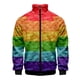 thumbnail image 3 of Chaqueta con cremallera y estampado 3D de arcoíris LGBT para hombre y mujer, sudadera de moda para primavera y otoño, tops cómodos, abrigo de calle, ropa para hombre, 3 of 5