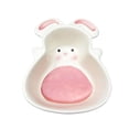 thumbnail image 1 of Fashion Pet Ceramic Bowl Pink Rabbit Shape for Cats and Dogs Multi Color, 1 of 9