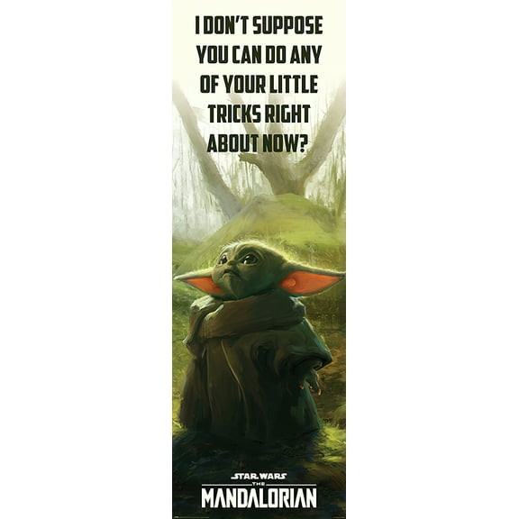 Star Wars: The Mandalorian - TV Door Poster (Grogu - Little Tricks) (21" X 62")
