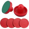 thumbnail image 1 of Bâtons de hockey Flottants et Palets de hockey à air Rouges Excellents Poignées de But Remplacement Accessoires de table de Jeu, 1 of 1