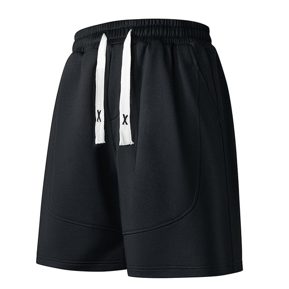 YSUEJPF Big & Tall Gym Shorts for Men Summer Casual Drawstring Elastic Waistband Athletic Shorts Classic Solid Moisture Wicking Track Shorts