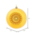 thumbnail image 2 of Vickerman 4.75" Honey Gold Shiny Star Brite Ball Ornament, 4 per Bag, 2 of 4