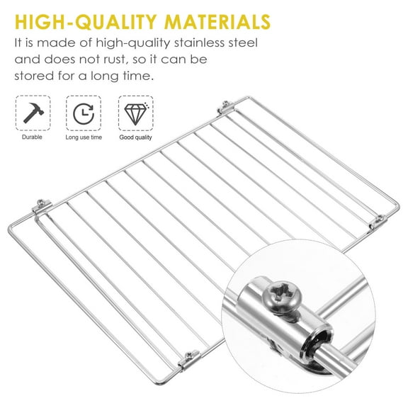 HOOWIFFY Oven Grill Rack Stainless Steel Grill Net 1Pack