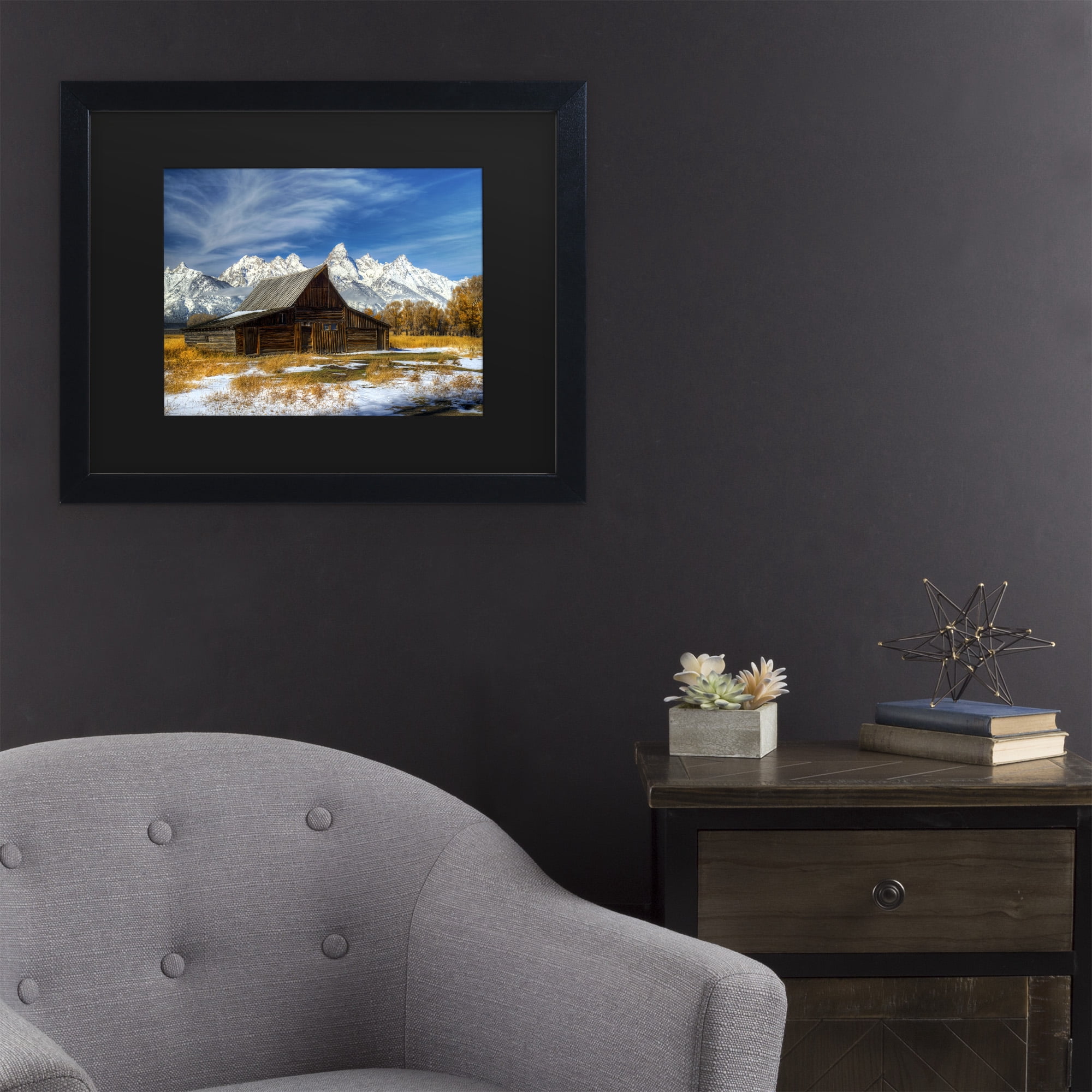 Trademark Fine Art 'Iconic Barn Grand Teton' Canvas Art by Pierre Leclerc