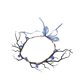 thumbnail image 1 of GOOHOCHY Diadema de rama gótica con cuernos de bosque, corona de flores de hada para mujeres y niñas, estilo renacentista, para Halloween, elfo, cosplay, fiesta, accesorio de foto azul, 1 of 3