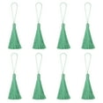 thumbnail image 1 of Unique Bargains 6.5' Silky Bookmark Tassels with Loop for DIY Craft Accessory, 8Pack Dark Green, 1 of 5