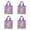 Purple, variant on 4Pcs Shopping Bag Easy to Carry Non-Woven Fabric Bunny Egg Printed Handbag Happy Easter Decoration Home Decor