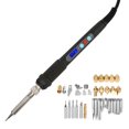 thumbnail image 2 of 42Pcs Digital Display Electric Soldering Iron LCD Screen Wood Burning Kit Pyrography Set, 2 of 5