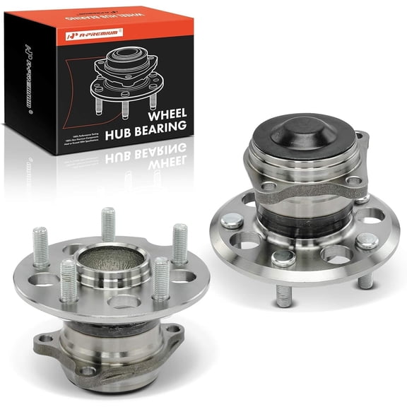 A-Premium Wheel Hub and Bearing Assembly Compatible with Toyota RAV4 1996-2003 FWD Without 4-Wheel ABS Front Side 2-PC Set
