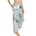thumbnail image 2 of Haiem Goose and Doodle Flowers Women's Pajama Pants Ultra Lightweight Pjs Bottoms Sleepwear Bottom Pants With Pocket Drawstring-Small, 2 of 9