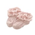 thumbnail image 1 of ZAXARRA Baby Girls Lace Princess Socks Double Layer Ruffle Frill Hosiery, 1 of 5