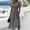 *Gray, variant on ClodeEU Women's V Neck Short Sleeve Midi Dress,Casual High Waist A Line Flowy Dress Black,Women's Plus L