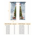 thumbnail image 6 of Fsddascl Christmas Tree Blackout Curtains for Bedroom/Living Room, Thermal Insulated Kitchen Curtains, Xmas Snowflake Tree Balls Grommet Darkening Window Treatment Drapes 42"x84"x2, 6 of 6