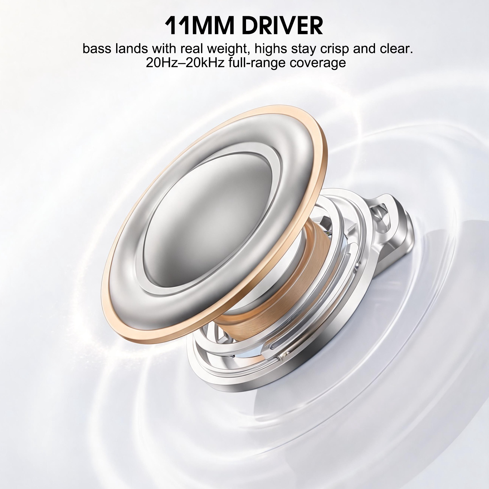 Geryst Aura 1 Wireless Earbuds with 55dB ANC, 60H Battery photo 8