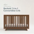 SIMING Beckett 3in1 Convertible Crib (Hazelnut) GREENGUARD Gold