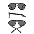 thumbnail image 3 of GLINDAR Men's Polarized Aviator Sunglasses Vintage Square Driving Glasses (Grey Tortoise Frame / Polarized Grey Lens), 3 of 6