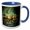 Blue/White, variant on 3drose, Amak Island, Sea Lions, 15oz Mug