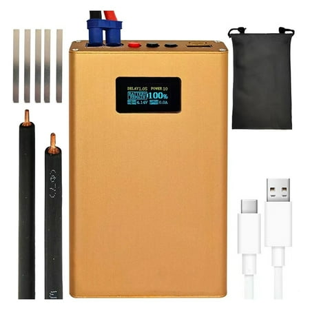 

DX10 Portable Spot Welder LED Adjustable Mini Battery Welding Machine Tool 0.2mm for DIY(5300Mah)