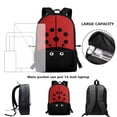 thumbnail image 5 of Uorisanigo Red Ladybug School Backpack Kids 6-12 Year Old, Lightweight Casual Daypack Back to School Bag Universal Preschool Elementary Kindergarten Bookbag, 5 of 6
