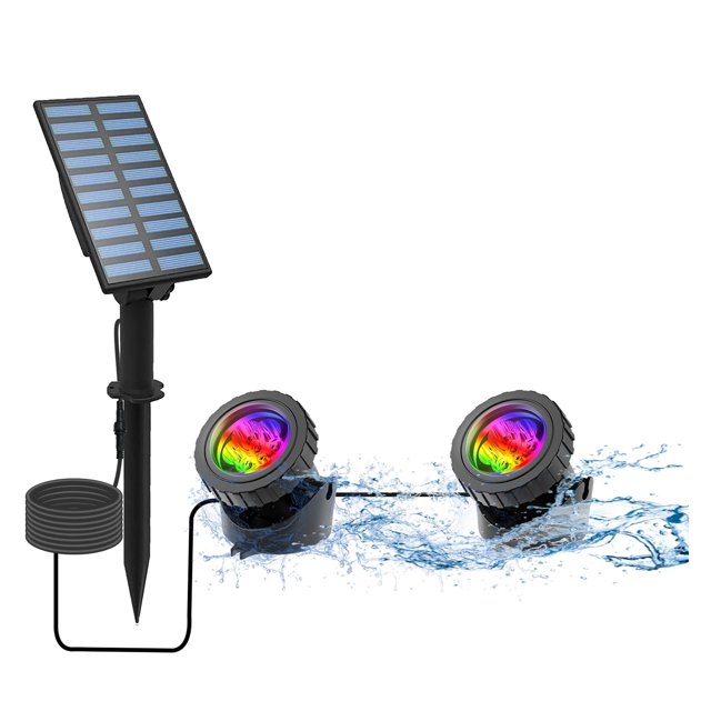 2/4/3/5 RGB Solar Light Outdoors IP68 Solar Light Solar Power Light for Garden Path Decor