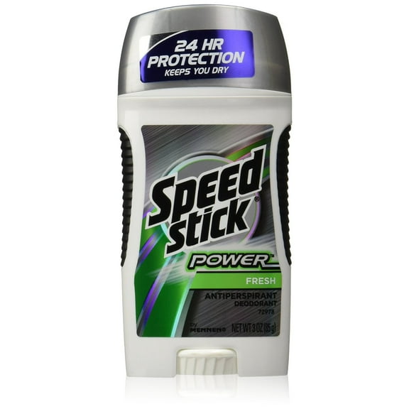 12 PACKS : Speed Stick Power Antiperspirant/Deodorant, Fresh Scent, 3 Ounce