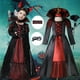 thumbnail image 2 of Disfraz de vampiro para niña, traje de fiesta de carnaval, actuación en escenario, fantasma, novia, conjunto de 3 piezas, 2 of 5