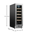 thumbnail image 2 of Equator 18 Bottle WINE REFRIGERATOR Black Freestanding/Builtin 7 Color LED 110V, 2 of 9