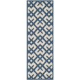 thumbnail image 1 of Safavieh Courtyard Navy Indoor Outdoor Rug - Runner 2'3" x 10', 1 of 4