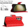 thumbnail image 5 of Dteck Crossbody Strap Case for Samsung Galaxy S24 Ultra,Magnetic Leather Women Wallet Card Slots Case Shockproof Kickstand Cover with Shoulder Strap for Galaxy S24 Ultra,Red, 5 of 6
