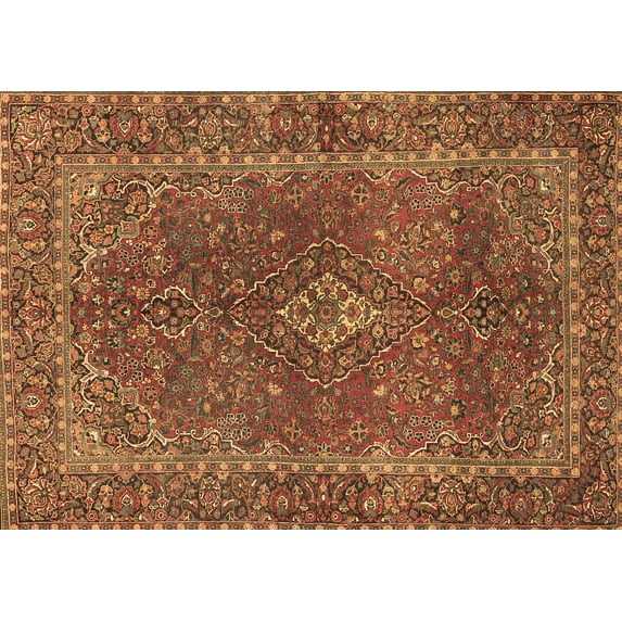 Ahgly Company Indoor Rectangle Persian Brown Traditional Area Rugs, 3' x 5'
