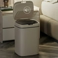 thumbnail image 3 of Hands-Free Smart Motion Sensor Trash Can with Sealing Lid, Touchless Automatic Garbage Bin Odor Blocking Quiet Close Wastebasket for Bathroom Kitchen Bedroom Office, Easy to Clean, 3 of 12