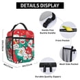 thumbnail image 4 of Lsque Sanrio Pattern Insulated Lunch Bag – Lunch Box with Thick Insulation & Food-Grade PEVA Lining, Functional Compartments & Detachable Handle, 4 of 7