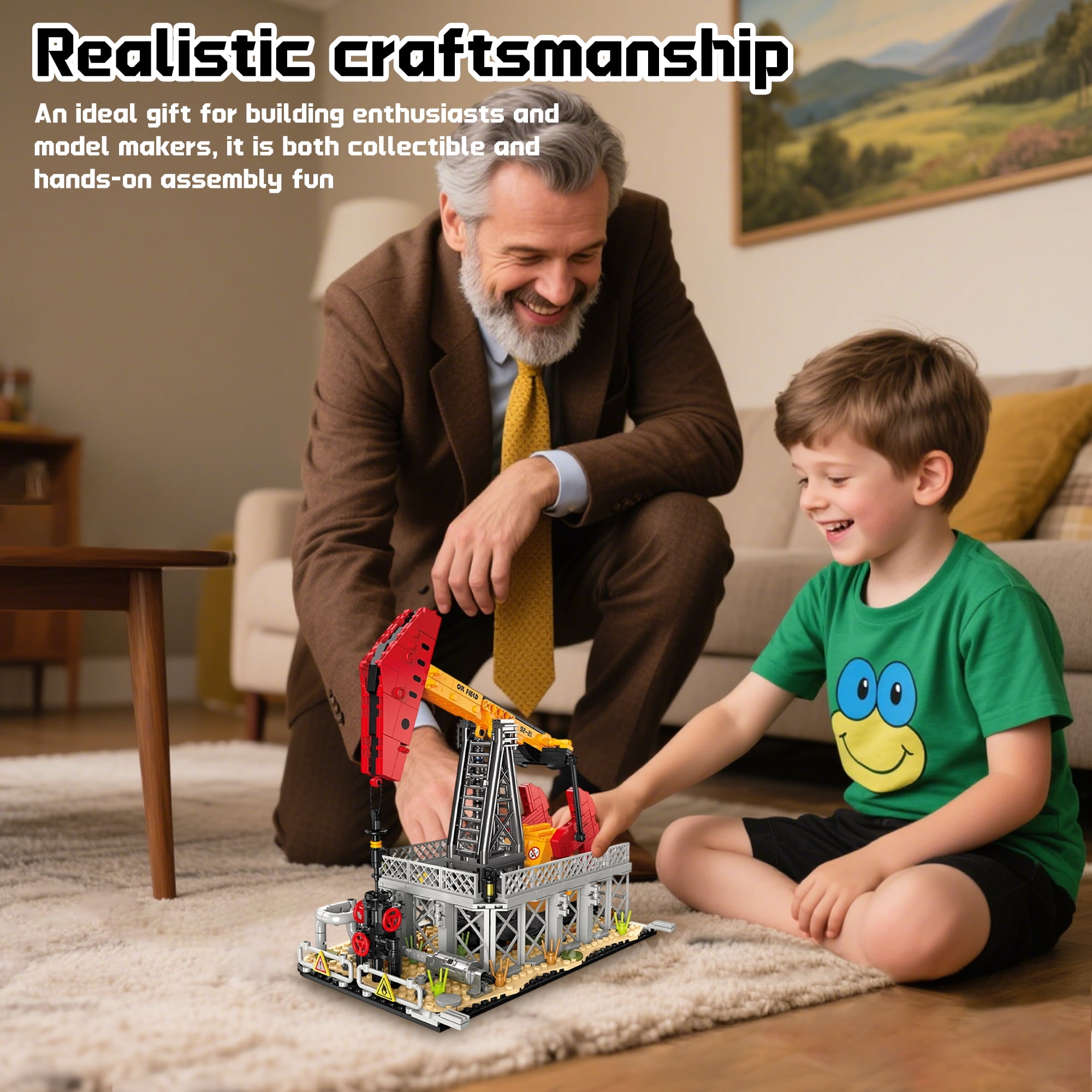 Remocguys Oil Pumping Machine Building Sets Compatible with Lego Chemical Factory Plant Model Toy for Adults Boy 666PCS